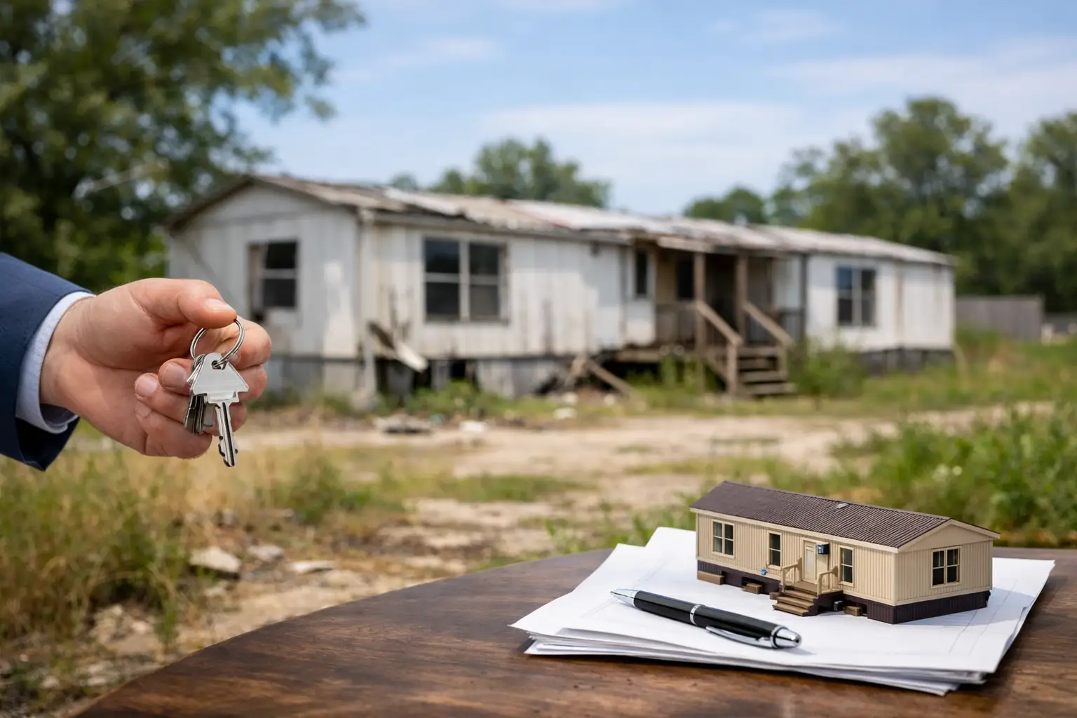 How to Sell Abandoned Mobile Home on Property