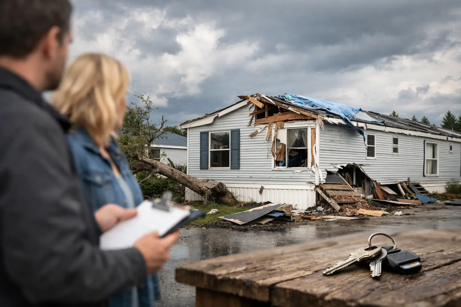 How to Sell a Storm Damaged Manufactured Home