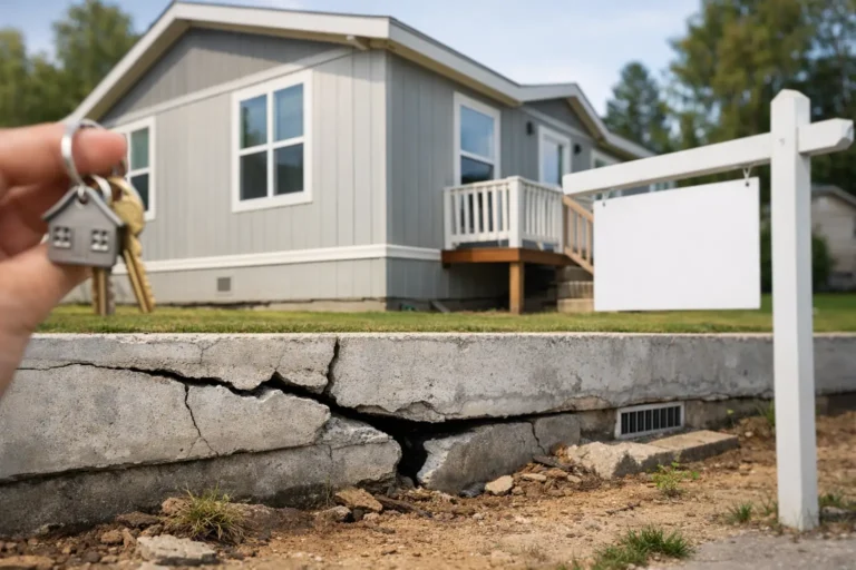 Sell Manufactured Home With Foundation Problems