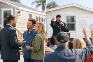 Dealer Versus Auction: Best Way to Sell a Mobile Home