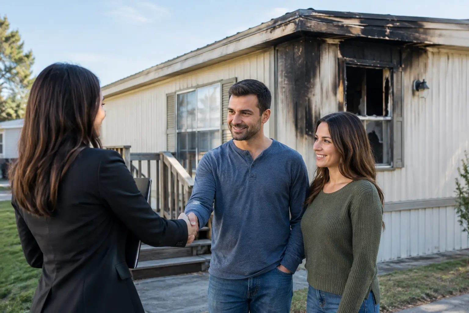 How to Sell a Mobile Home With Fire Smoke Damage